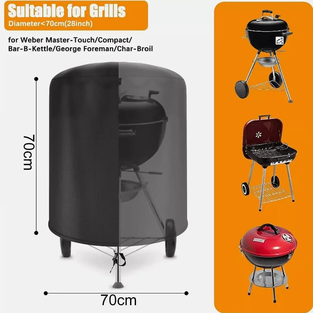 כיסוי עמיד במים למנגל עגול Raweao Kettle / Weber מבד אוקספורד 57 ס"מ