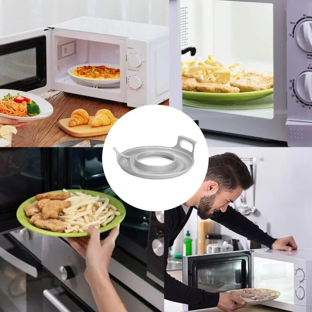 מגש מעמד מודולרי עמיד לצלחות וקערות למיקרוגל מפלסטיק PP קל לניקוי