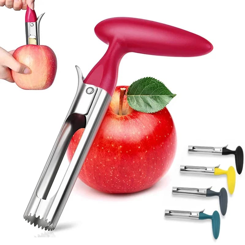 מכשיר להוצאת ליבת תפוחים ואגסים מנירוסטה איכותית כלי לחיתוך פירות וירקות למטבח