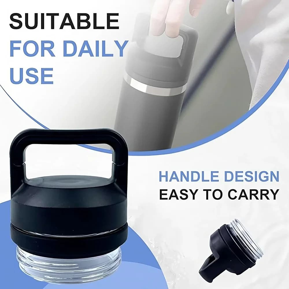 1/2/3 יח' מכסה חלופי Rambler Chug, תואם לדגמי YT בגדלים 18oz, 26oz, 36oz, 64oz