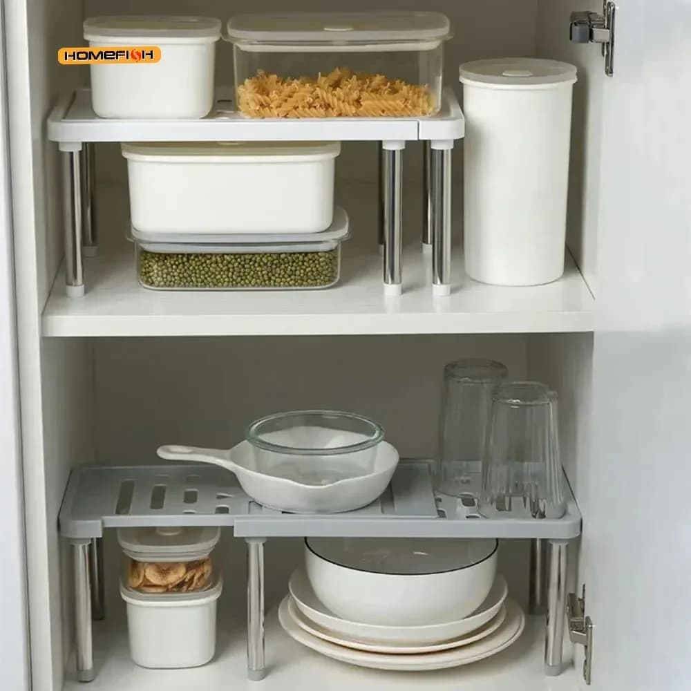 מדף אחסון מודולרי נפתח לתבלינים וארגון הבית
